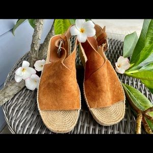 Rag & Bone slingback espadrille wedge sandals 38